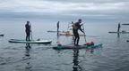 Go Ape team on paddle boards on naturally powered adventure 