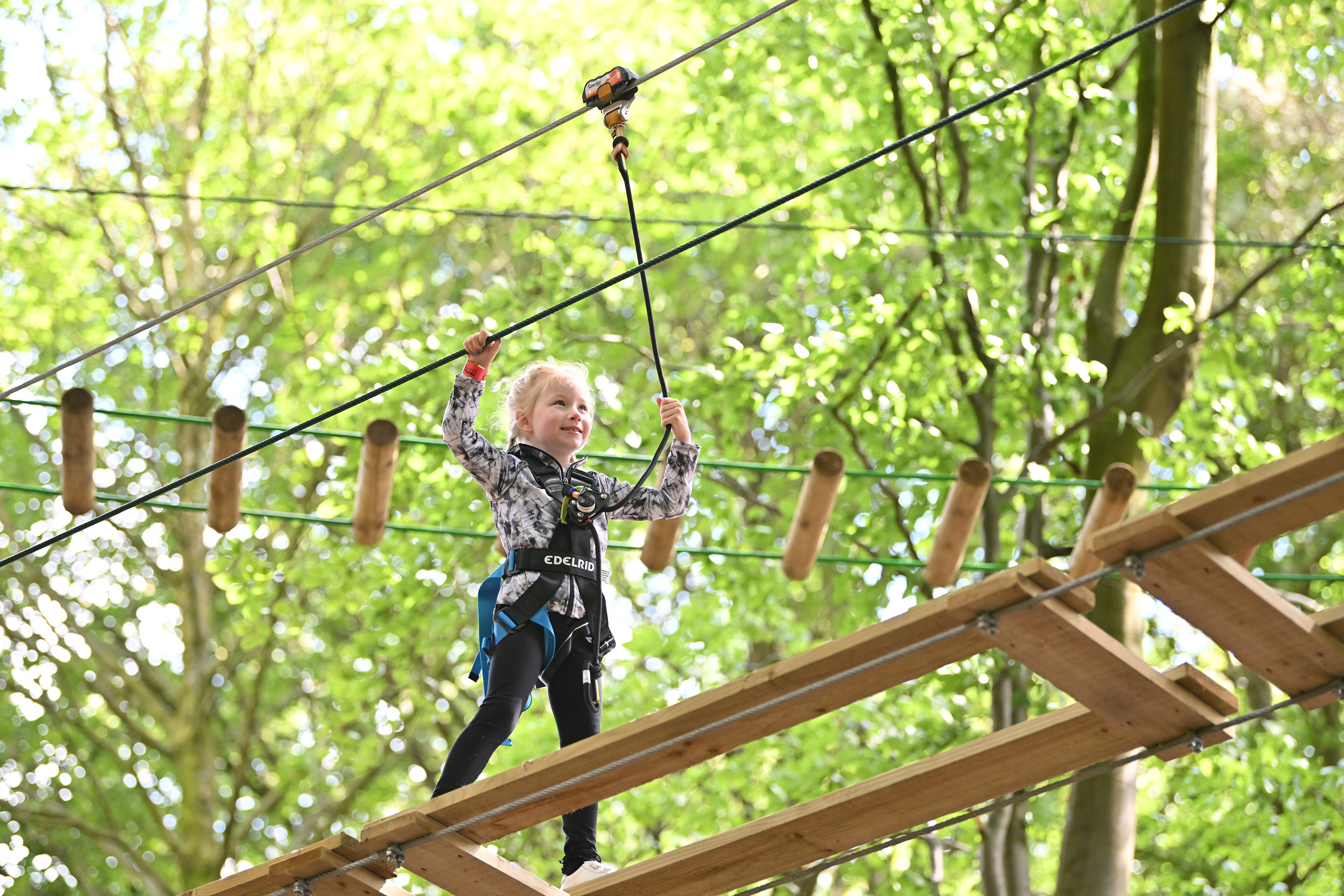 Young girl on Treetop Adventure 