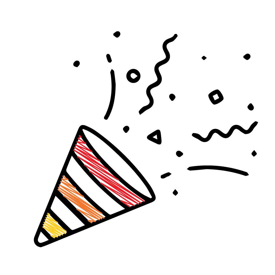 Illustration of celebration confetti