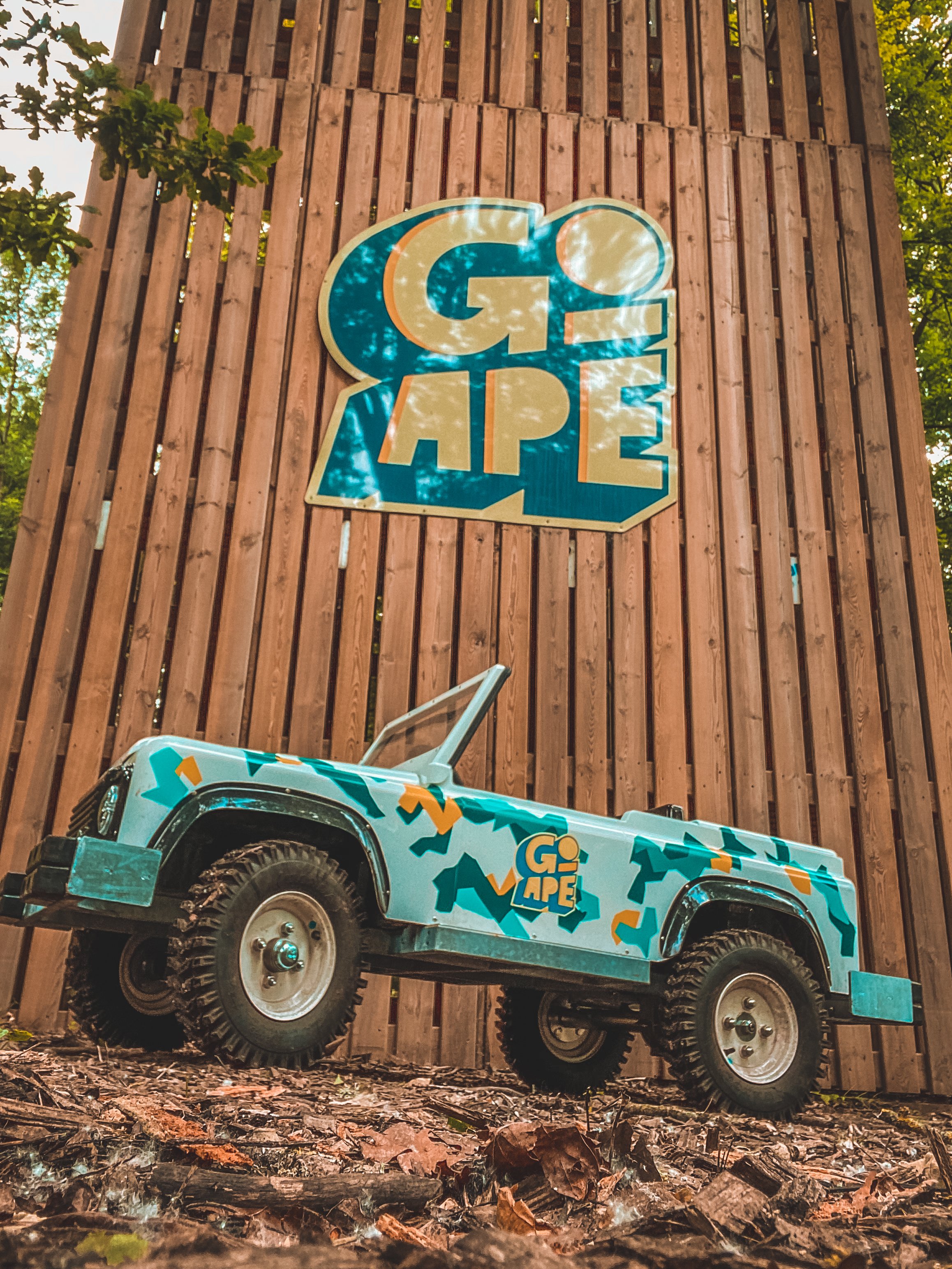 Mini Land Rovers at Go Ape Coventry 