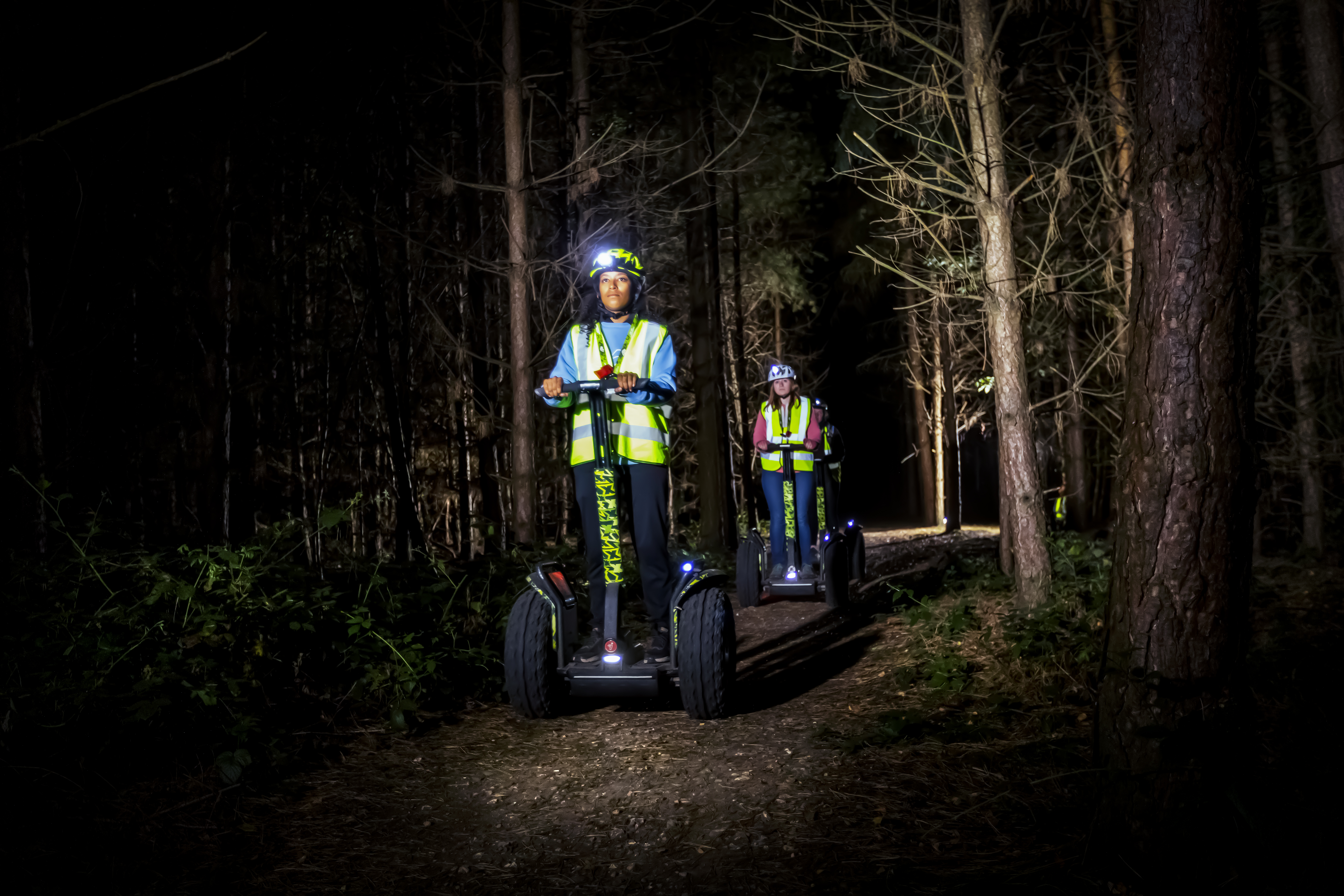 Group on Go Ape Sundown segways experience