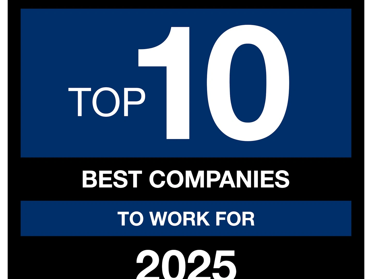 Top 10 Best Companies To Work For In Hospitality And Leisure 2025 Award Logo