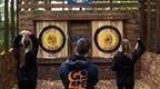 Go Ape axe throwing