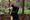 A person about to throw an axe