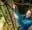Woman at Go Ape Moors Valley on High Ropes Course