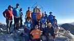 The TEN Trek Musala team on the summit of the mountain, the highest in Bulgaria and the Balkans
