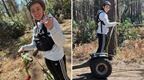 Collage @bikelife_dani on a Segway at Go Ape Bracknell