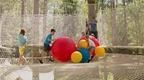 Children playing on Nets Adventure at Go Ape Alice Holt