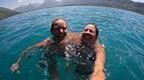 two go ap instructors take a selfie in a lake in france